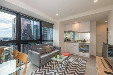 Central 2 Bedroom Deluxe Apartment@La Trobe Tower - Food Delivery Shop 0