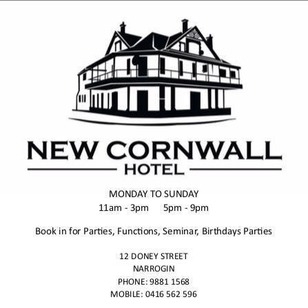 New Cornwall Hotel - Food Delivery Shop 3