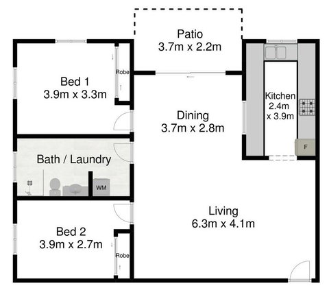 Spacious 2 Bedroom Beach Side Apartment - Close To Shopping Centre With Coles, Health Food Shop, Sushi, Pizza, Cafes, Hairdresse - Food Delivery Shop 2