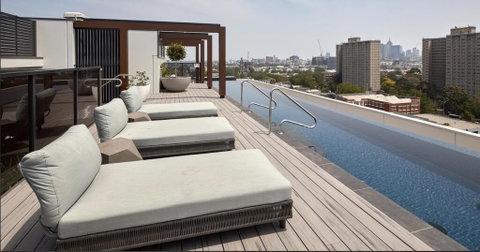 1 Bdrm Apt With Balcony, Pool, Parking & Gym - Food Delivery Shop 0