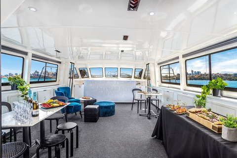 Vivid 90-Minute Sydney Harbour Intimate Catamaran Cruise With Canapes - Food Delivery Shop 5